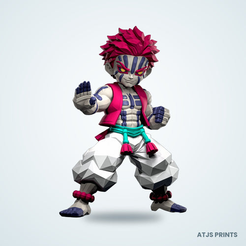 Akaza (Demon Slayer) 3D Printed Figure - 13" - view 1