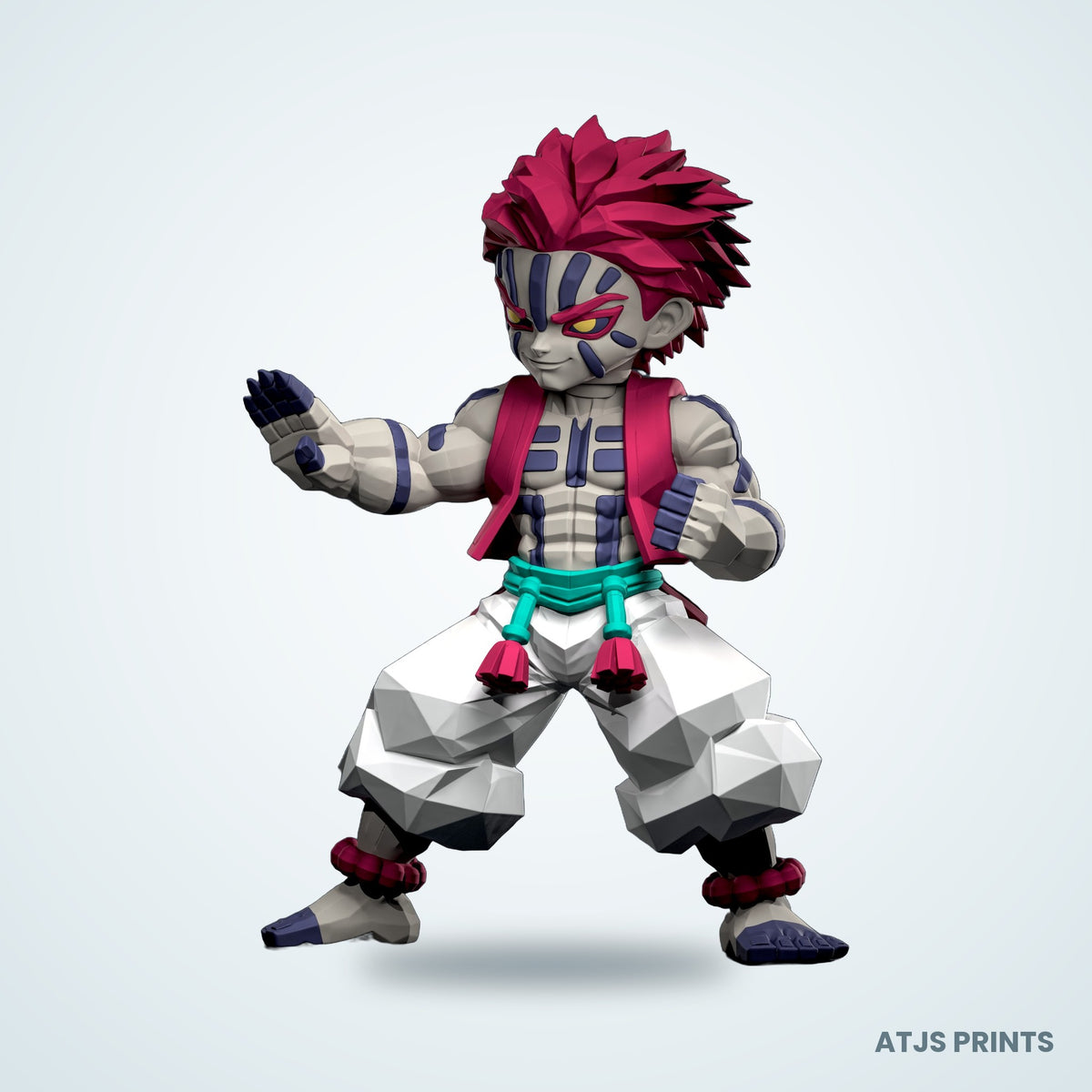 Akaza (Demon Slayer) 3D Printed Figure - 13" - view 2