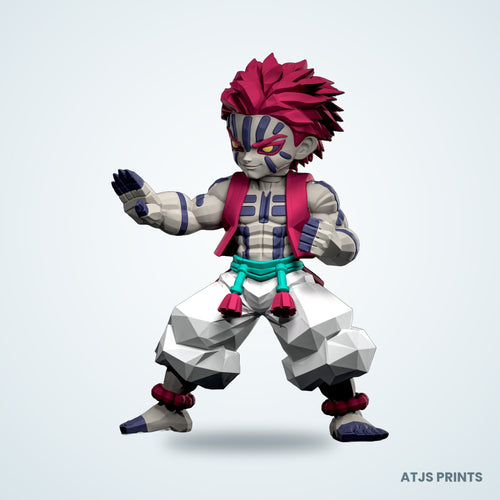 Akaza (Demon Slayer) 3D Printed Figure - 13" - view 2