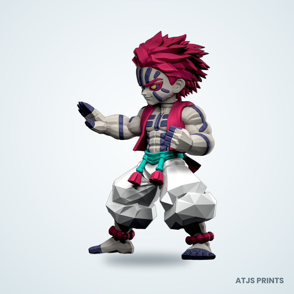 Akaza (Demon Slayer) 3D Printed Figure - 13" - view 4