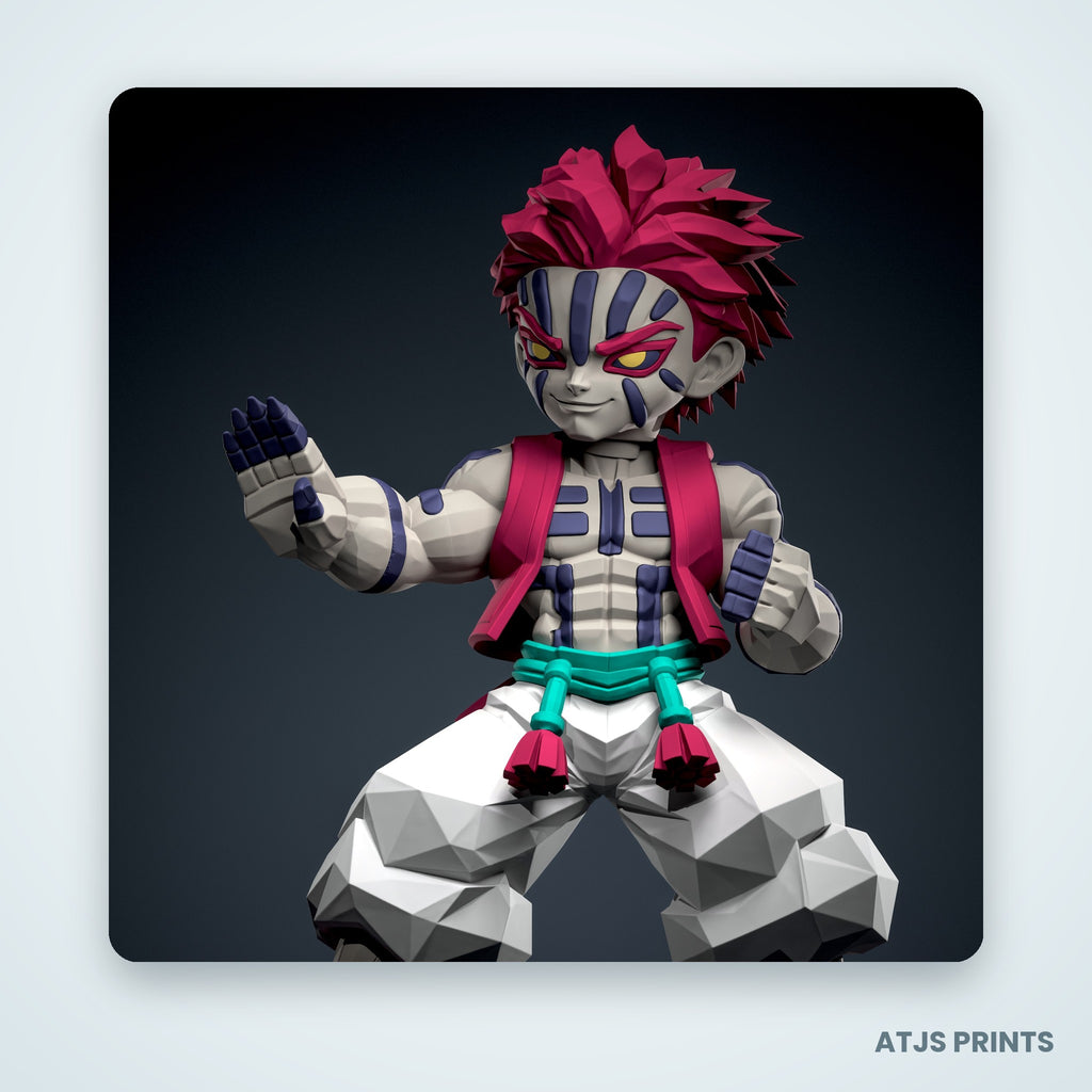 Akaza (Demon Slayer) 3D Printed Figure - 13" - view 5