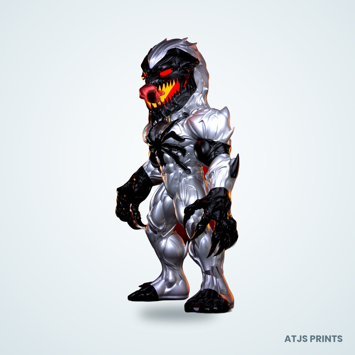Anti-Venom 3D Printed Figure - 14" - view 3