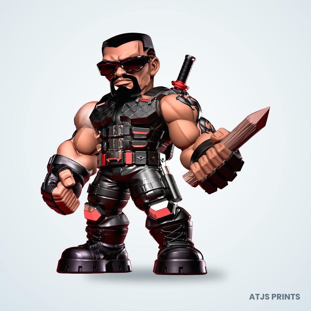 Blade the Daywalker 3D Printed Figure - 12" - view 1