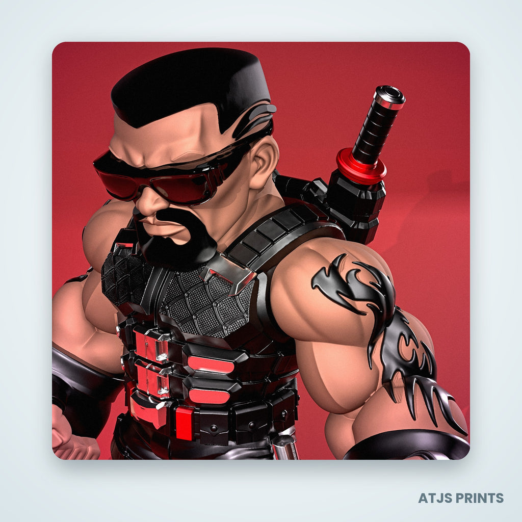 Blade the Daywalker 3D Printed Figure - 12" - view 5
