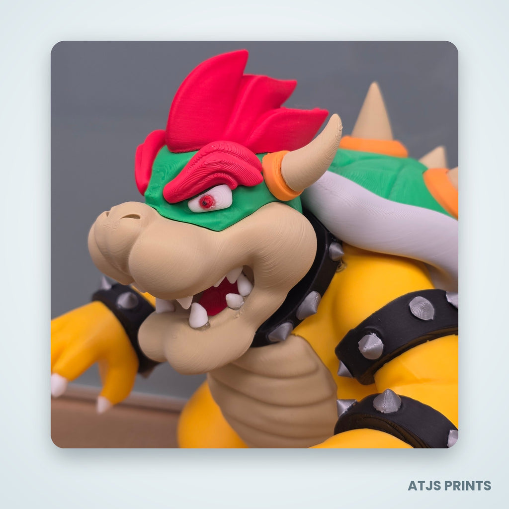 Bowser 3D Printed Figure - 16" - view 2