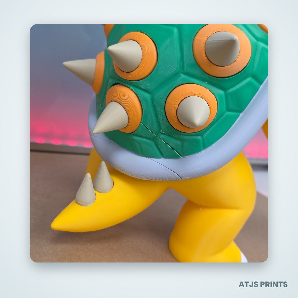 Bowser 3D Printed Figure - 16" - view 4