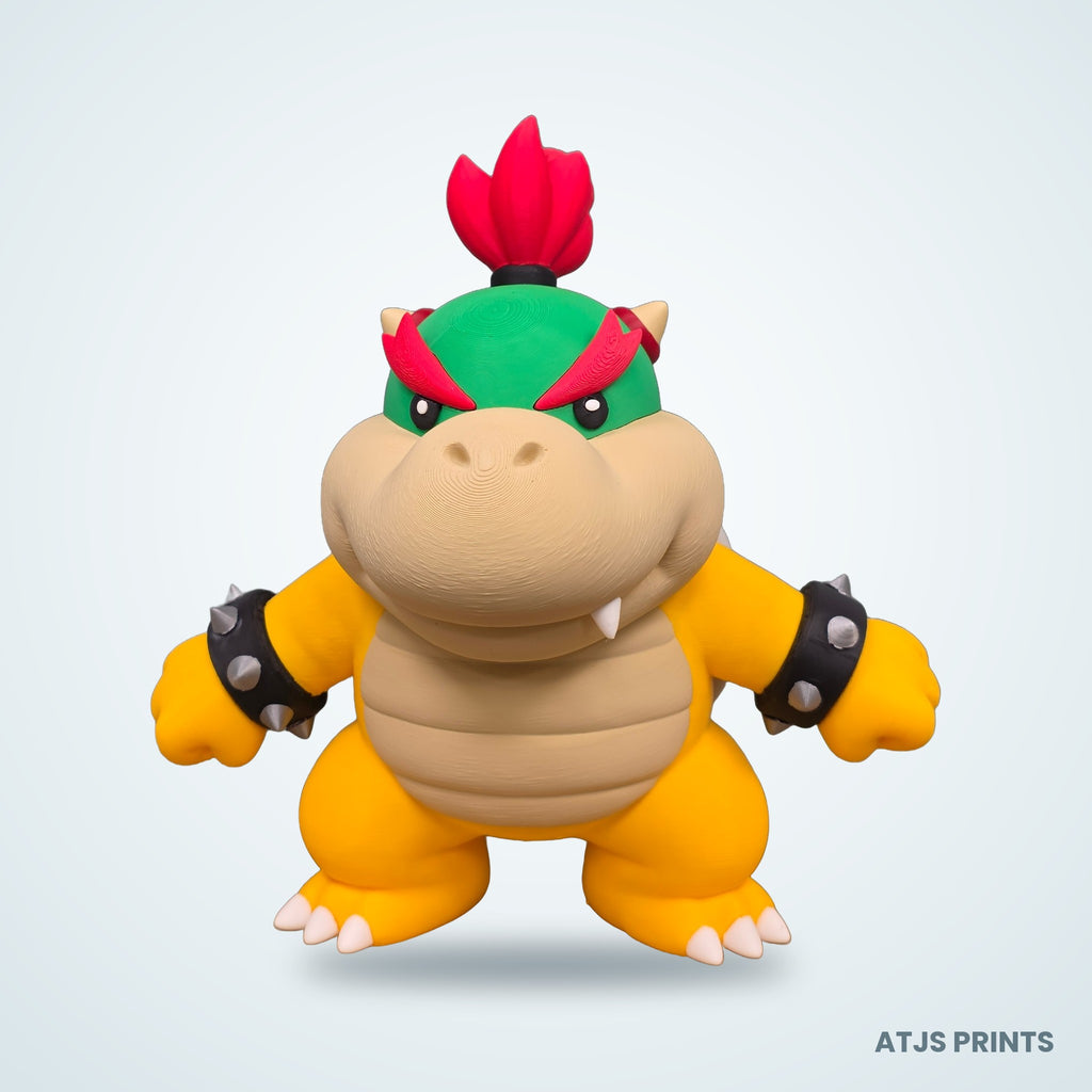 Bowser Jr. 3D Printed Figure - 18" - view 1