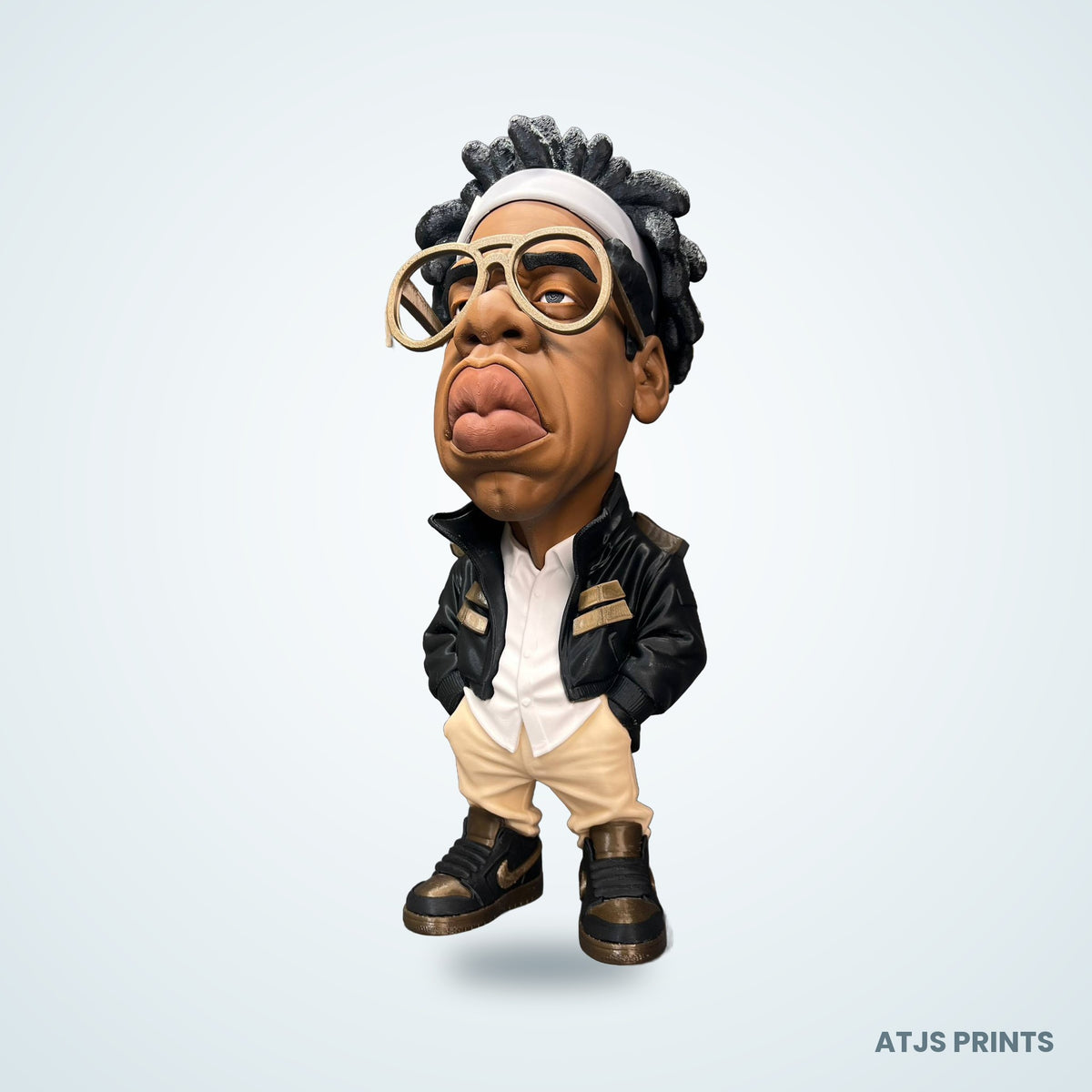 Jay-Z Caricature 3D Printed Figure - 15" - view 1