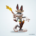 Bugs Bunny Wild West 3D Printed Figure - 12" - view 1