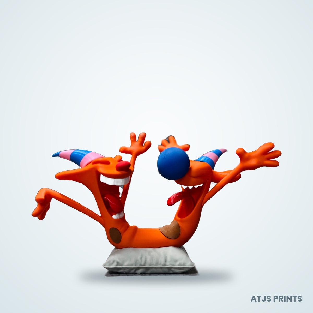 CatDog 3D Printed Figure - view 2