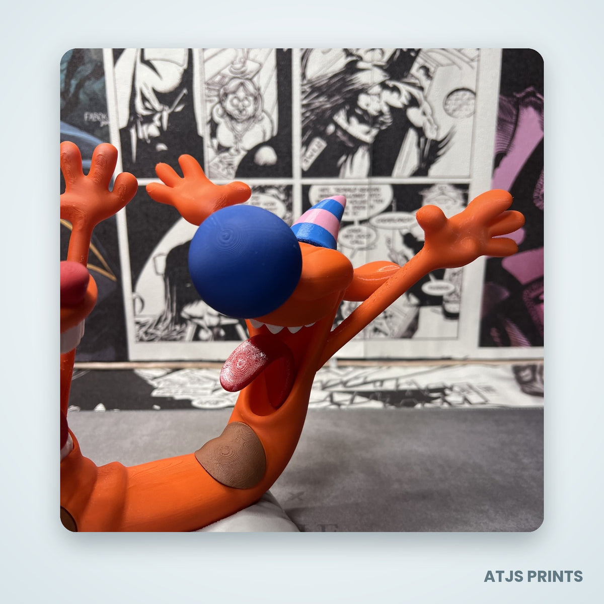 CatDog 3D Printed Figure - view 3