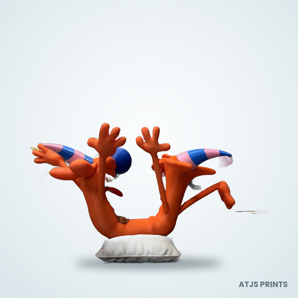 CatDog 3D Printed Figure - view 5