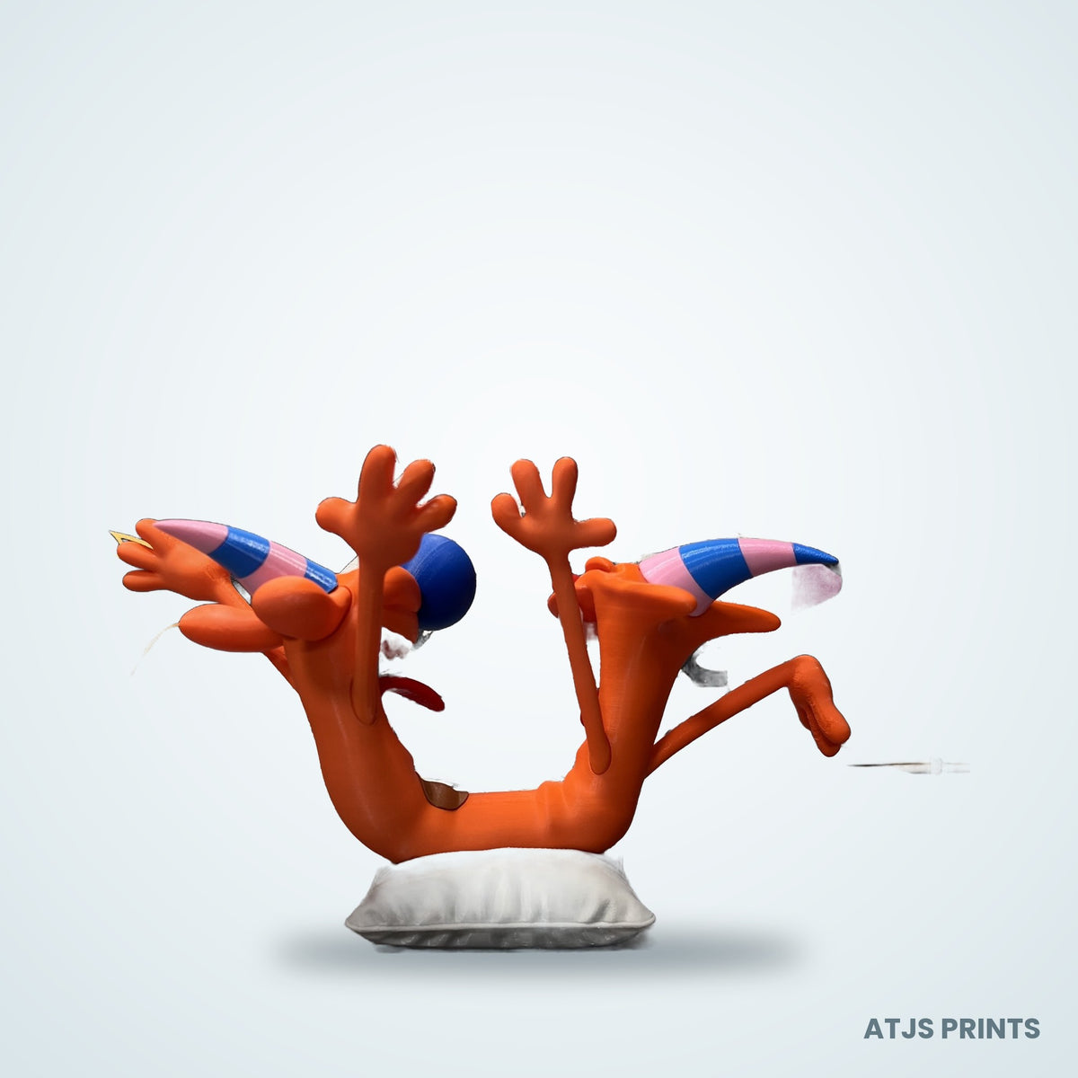 CatDog 3D Printed Figure - view 5