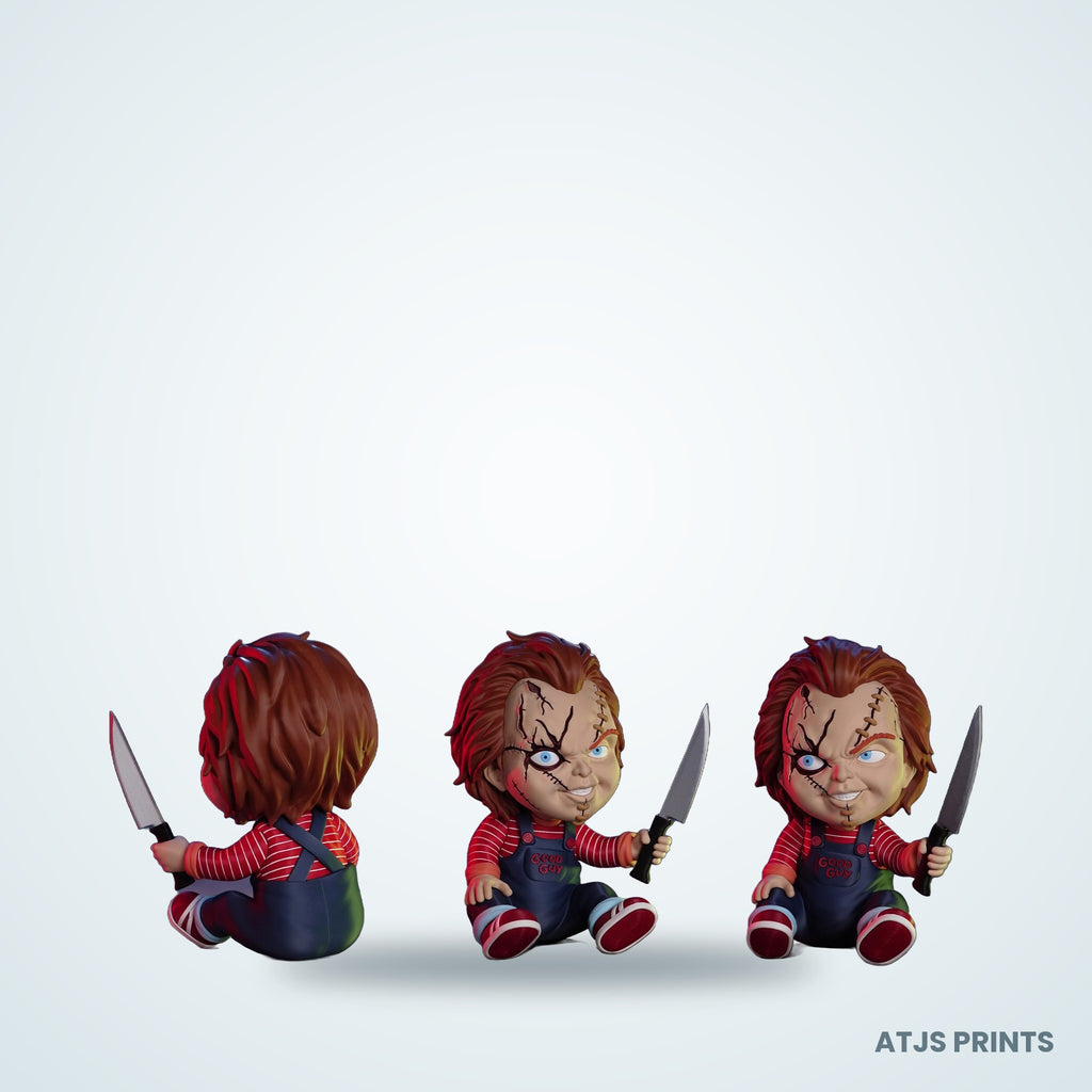 Chucky 3D Printed Figure - 10" - view 3