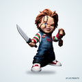 Chucky Caricature 3D Printed Figure - 15" - view 1