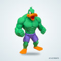 Daffy Duck as Hulk 3D Printed Figure - 19" - view 1