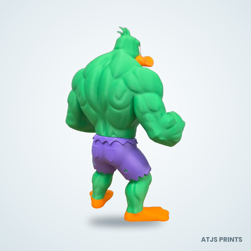 Daffy Duck as Hulk 3D Printed Figure - 19" - view 6