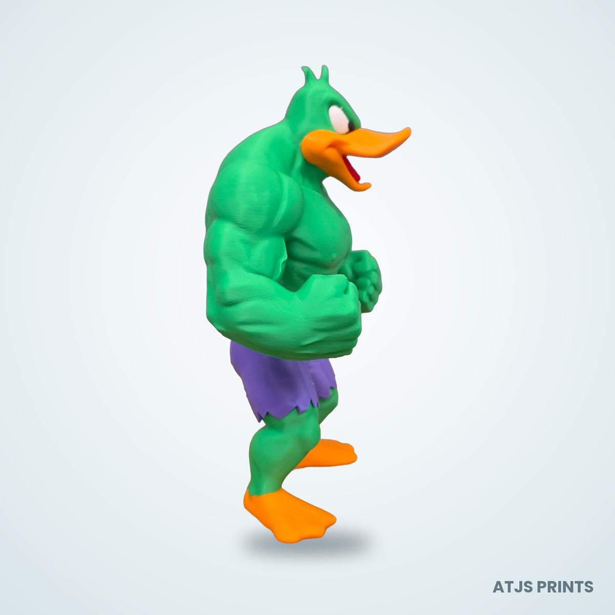 Daffy Duck as Hulk 3D Printed Figure - 19" - view 7