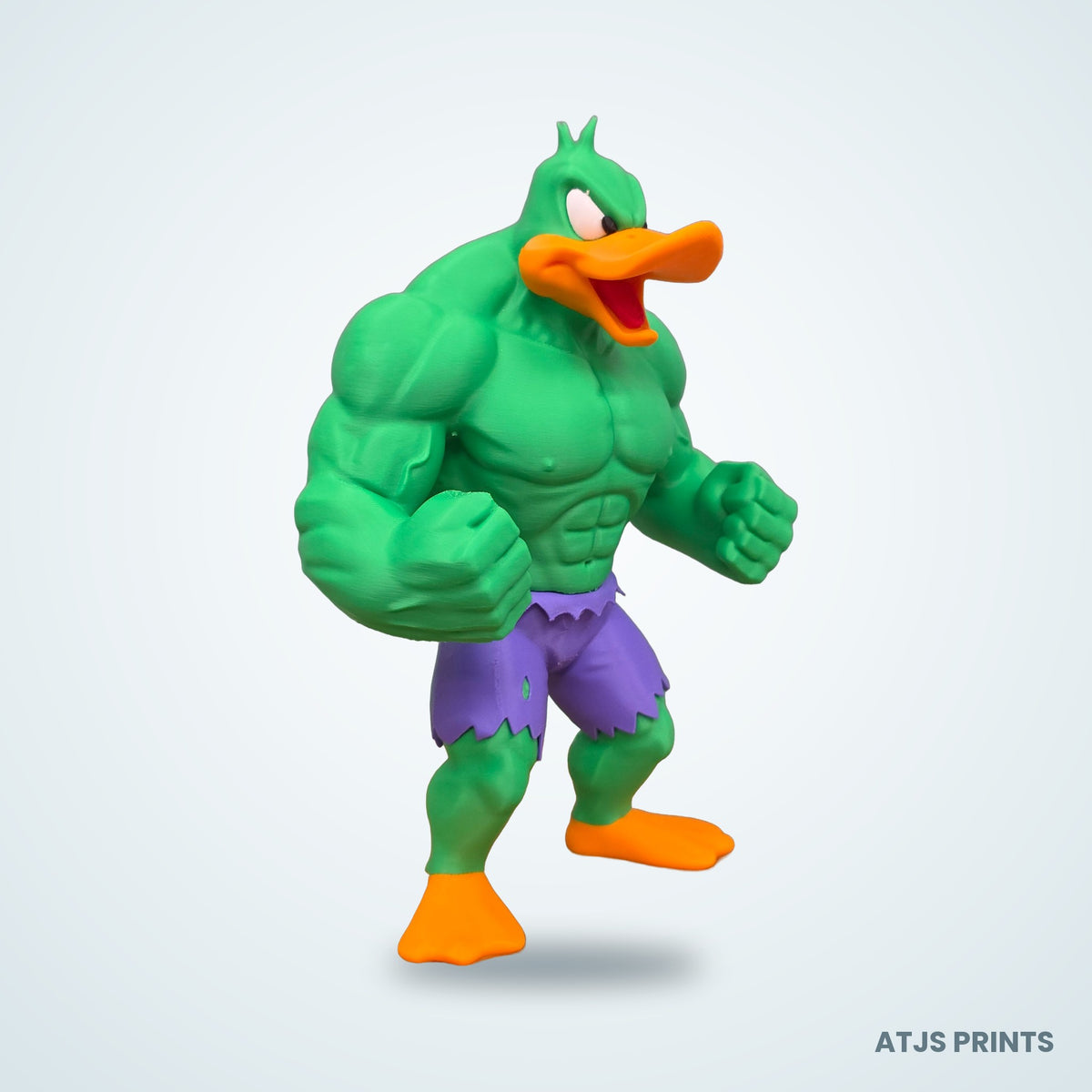 Daffy Duck as Hulk 3D Printed Figure - 19" - view 8
