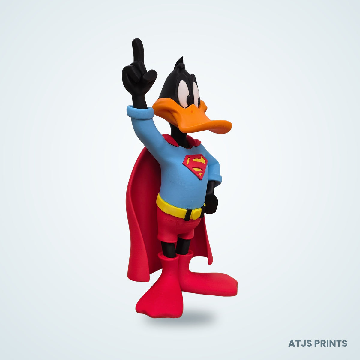 Daffy Duck as Superman 3D Printed Figure - 23" - view 2