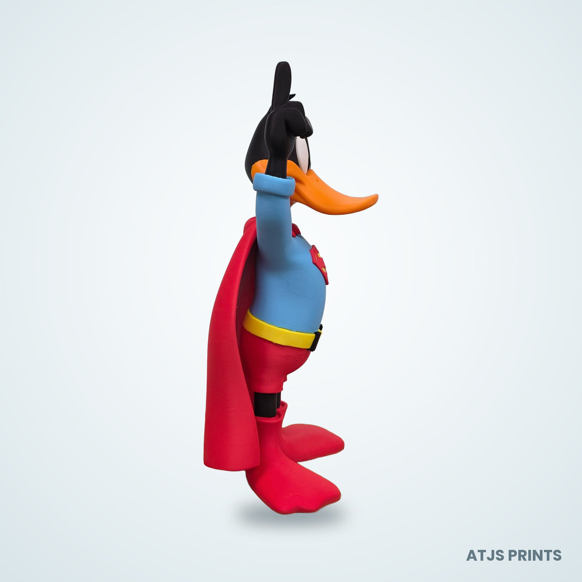 Daffy Duck as Superman 3D Printed Figure - 23" - view 3