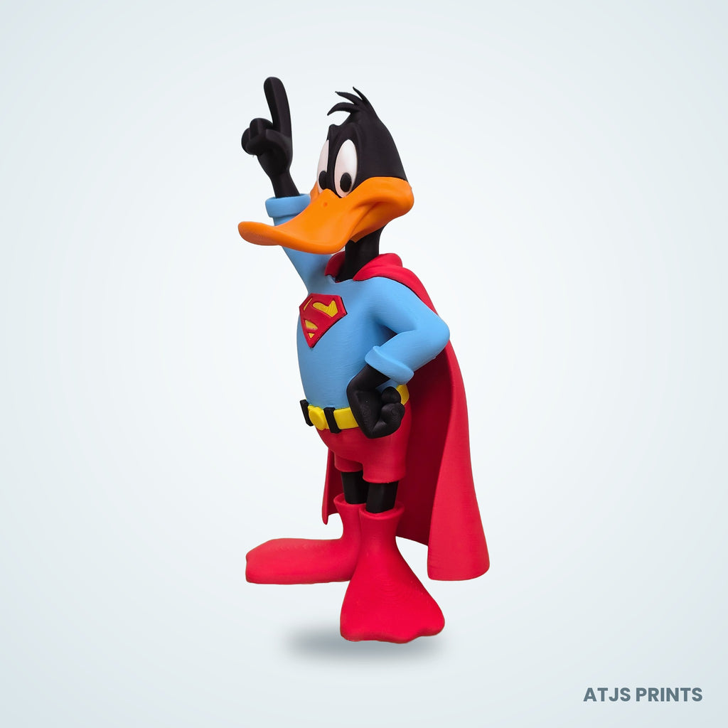 Daffy Duck as Superman 3D Printed Figure - 23" - view 7