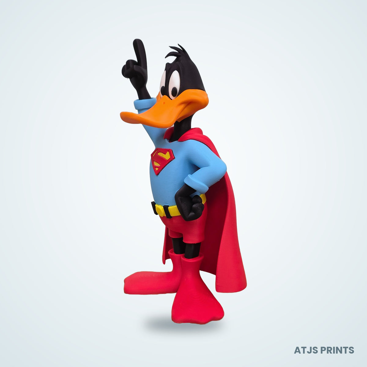 Daffy Duck as Superman 3D Printed Figure - 23" - view 7