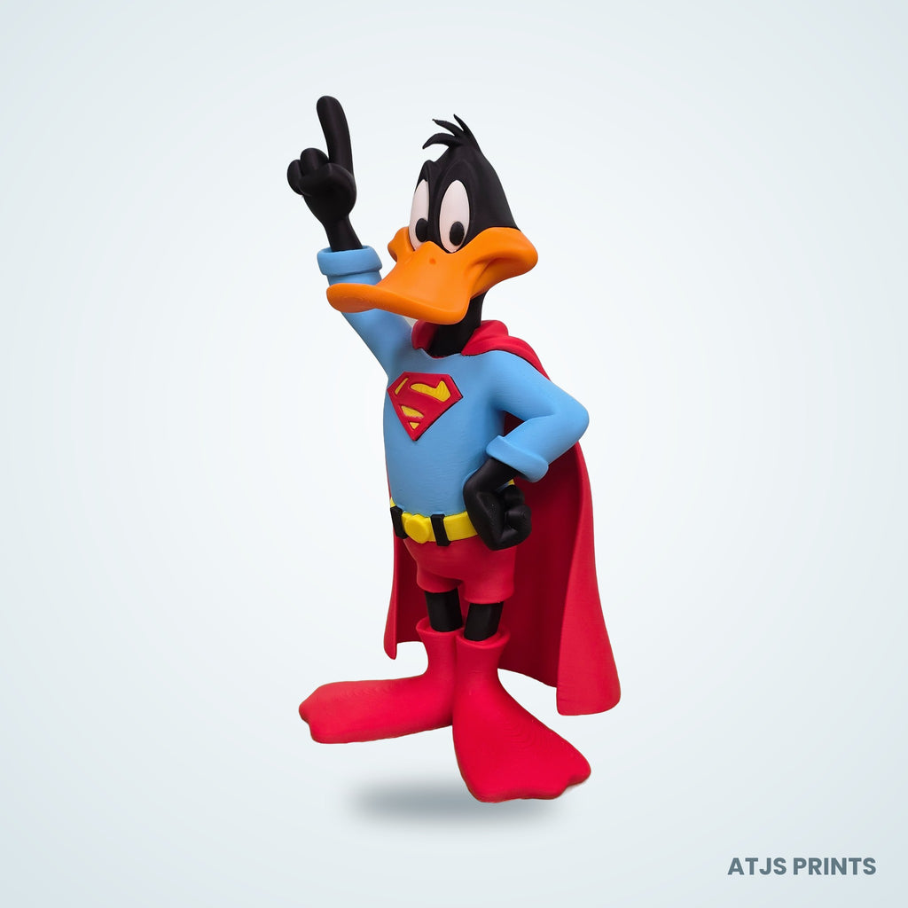 Daffy Duck as Superman 3D Printed Figure - 23" - view 8