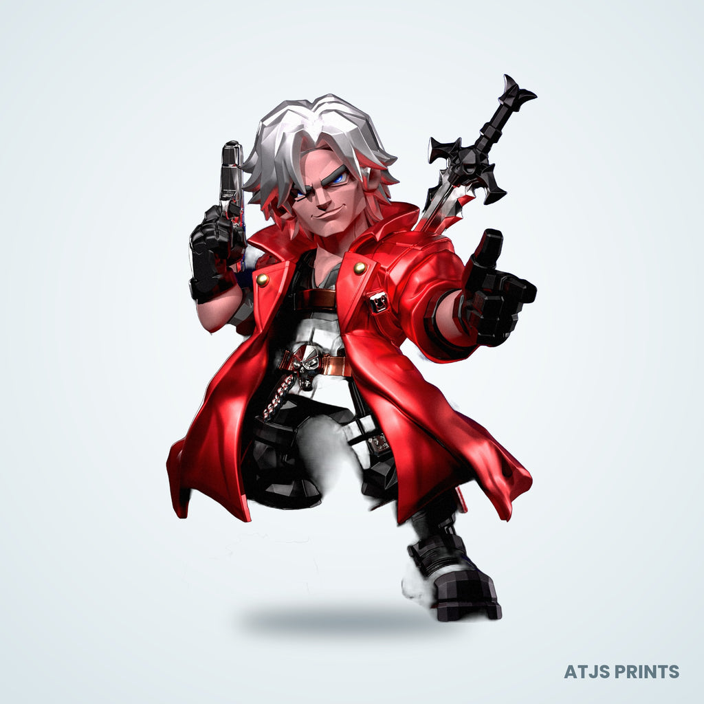 Dante (Devil May Cry) 3D Printed Figure - 13" - view 1