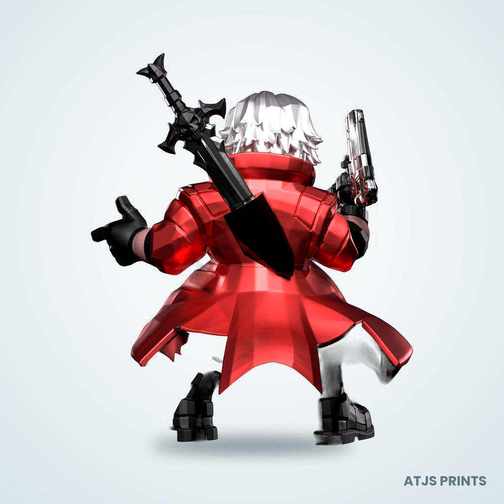 Dante (Devil May Cry) 3D Printed Figure - 13" - view 3