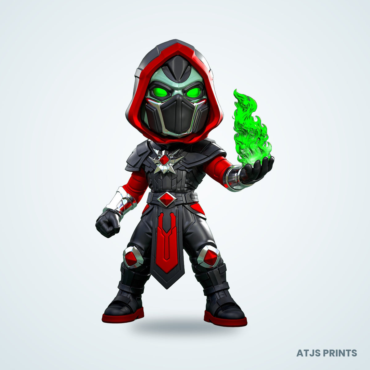Ermac (Mortal Kombat) 3D Printed Figure - 12" - view 4
