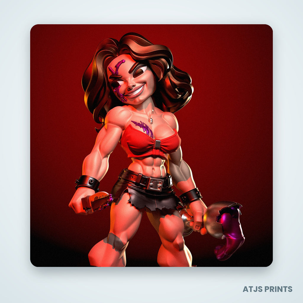 Freaky Nikki 3D Printed Figure - 12" - view 2