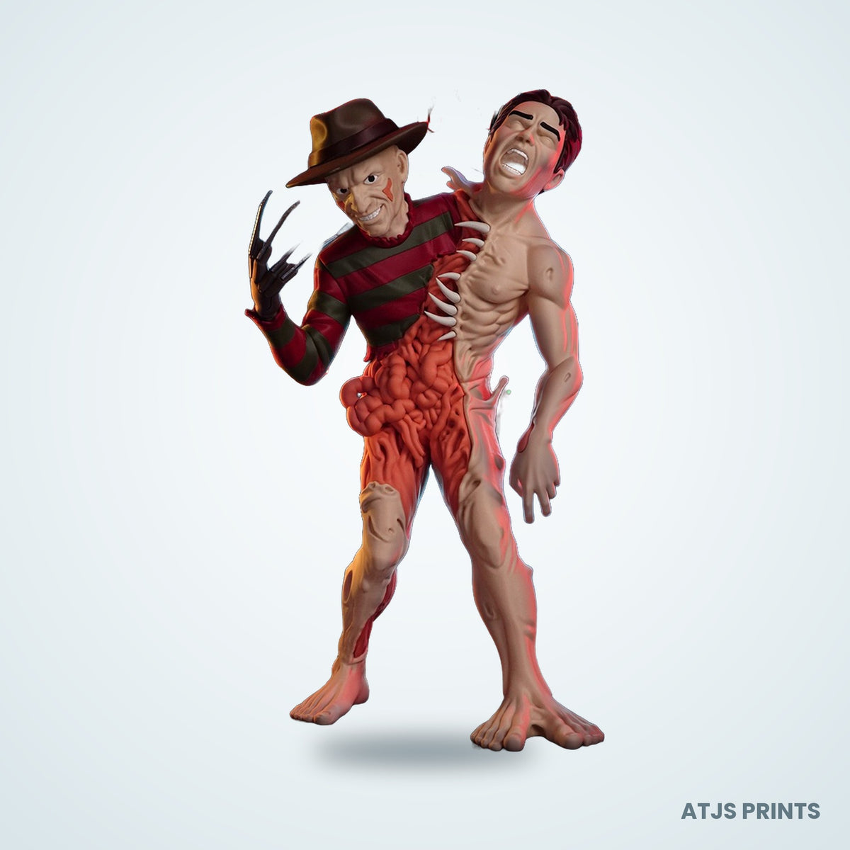Freddy Krueger 3D Printed Figure - 15" - view 1
