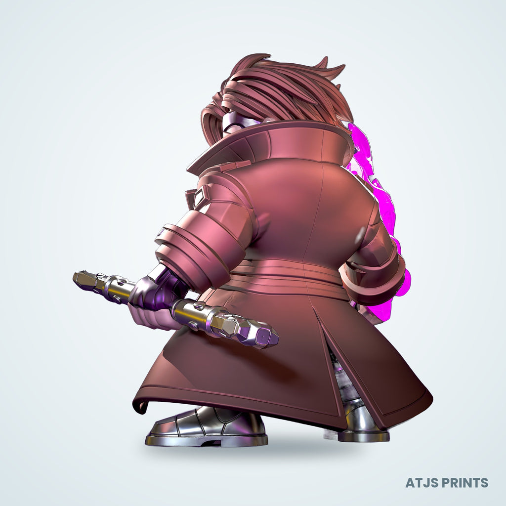 Gambit (X-Men) 3D Printed Figure - 12" - view 3