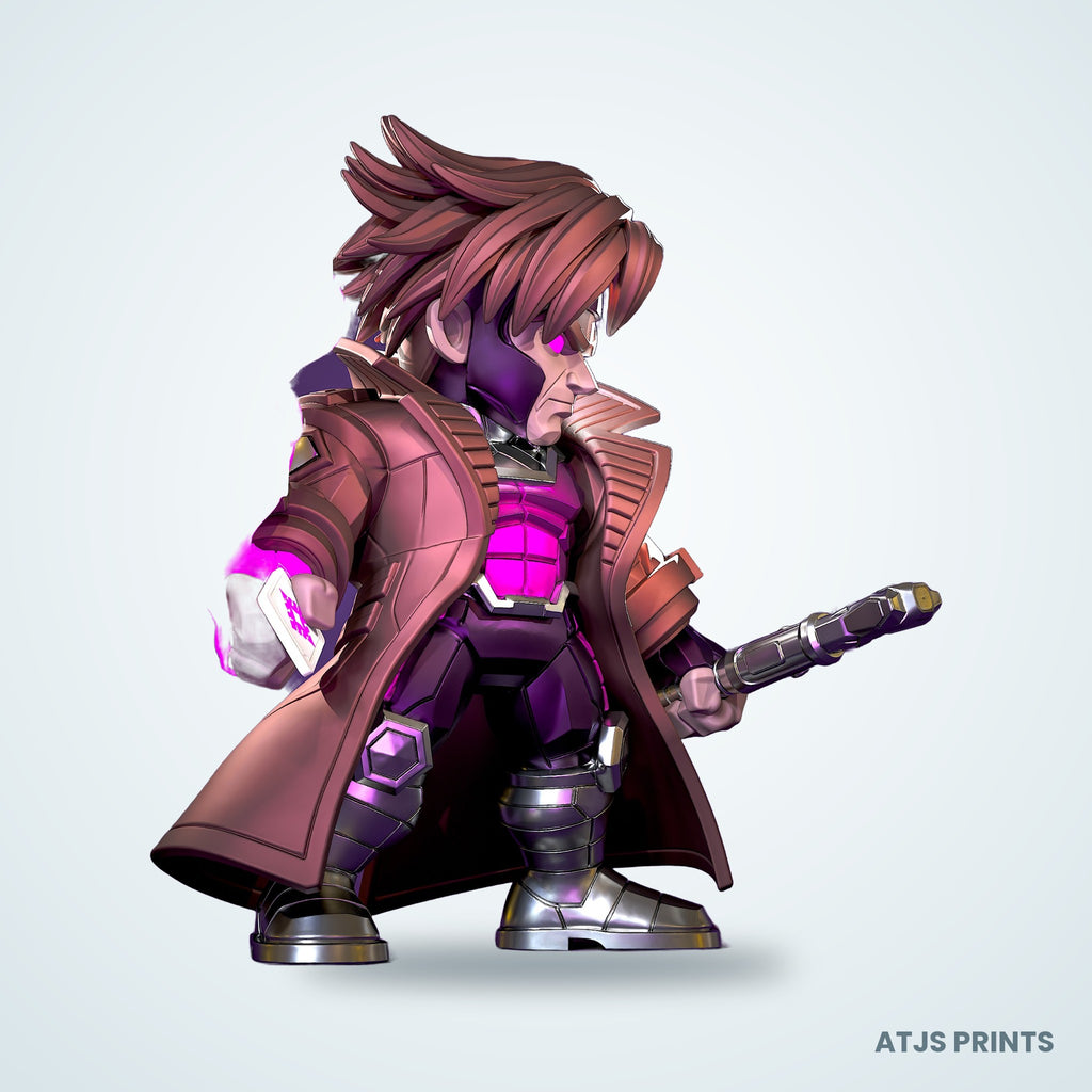 Gambit (X-Men) 3D Printed Figure - 12" - view 4
