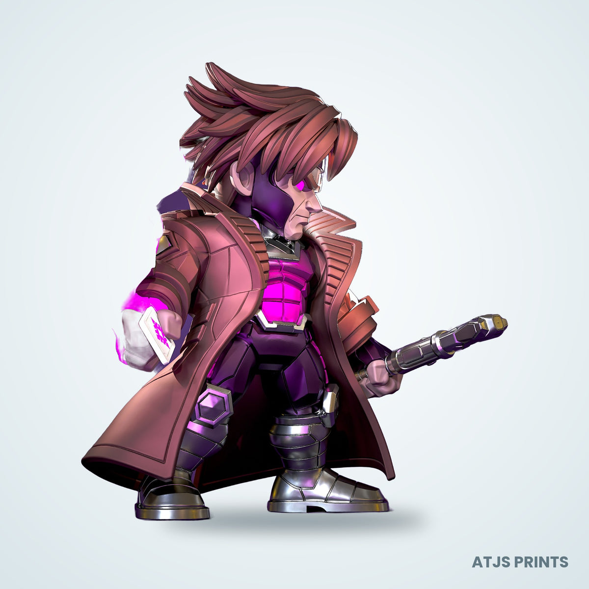 Gambit (X-Men) 3D Printed Figure - 12" - view 4