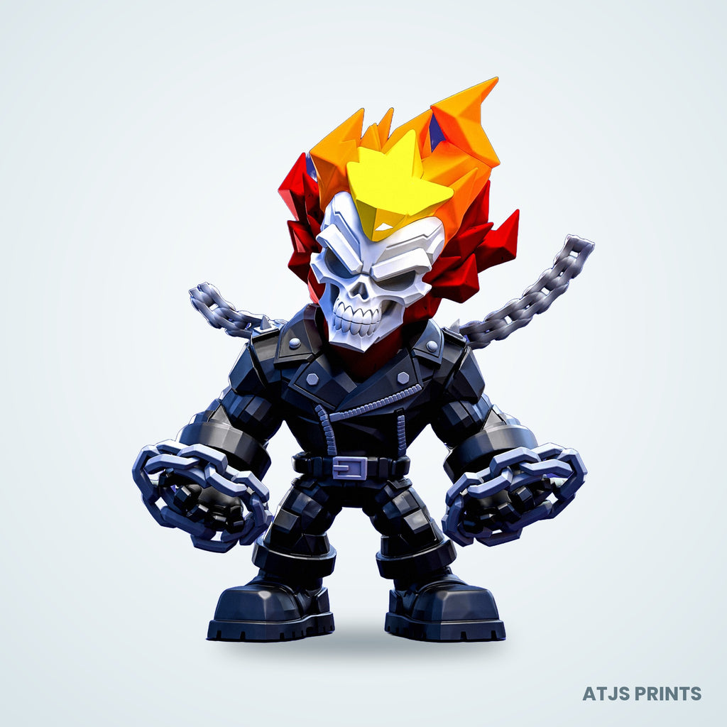 Ghost Rider 3D Printed Figure - 12" - view 1