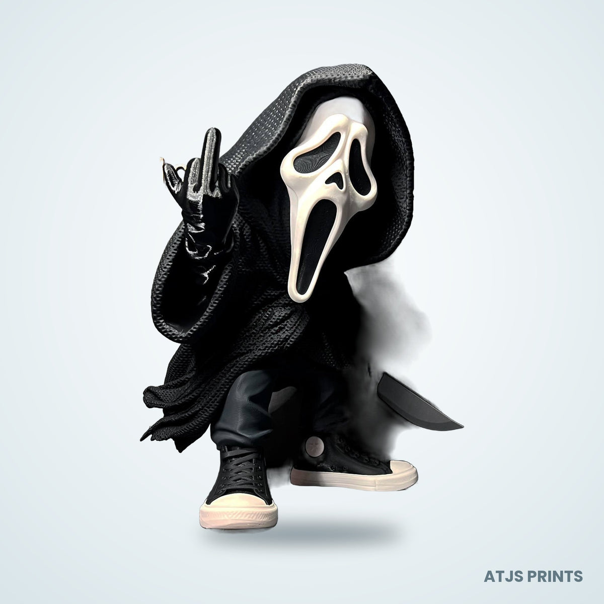 Ghostface Caricature 3D Printed Figure - 15" - view 1