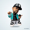 Ice Cube Caricature 3D Printed Figure - 15" - view 1