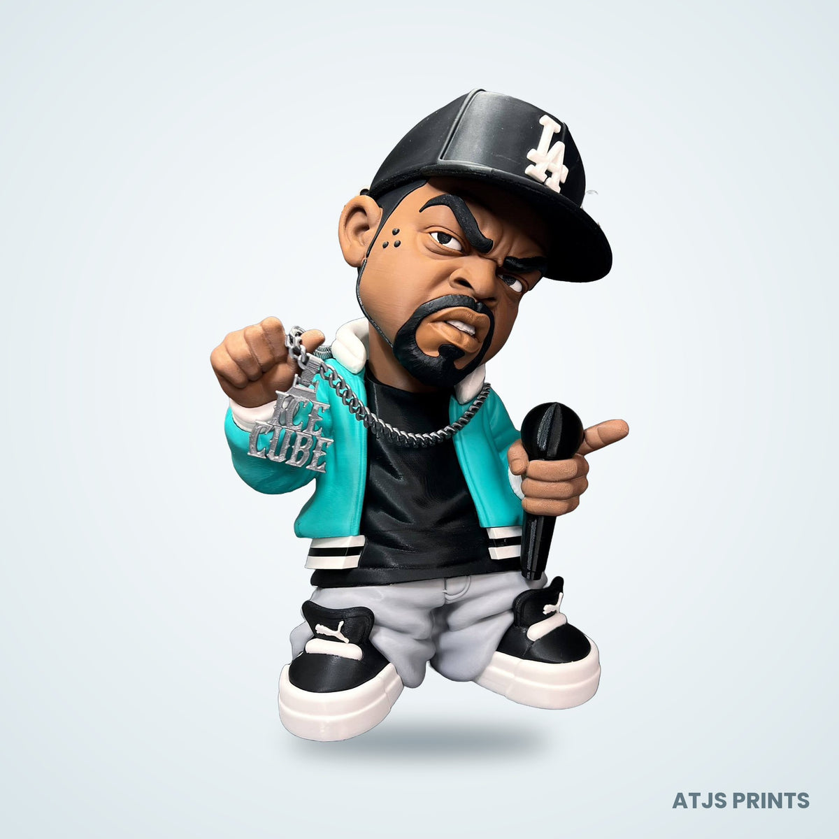 Ice Cube Caricature 3D Printed Figure - 15" - view 1