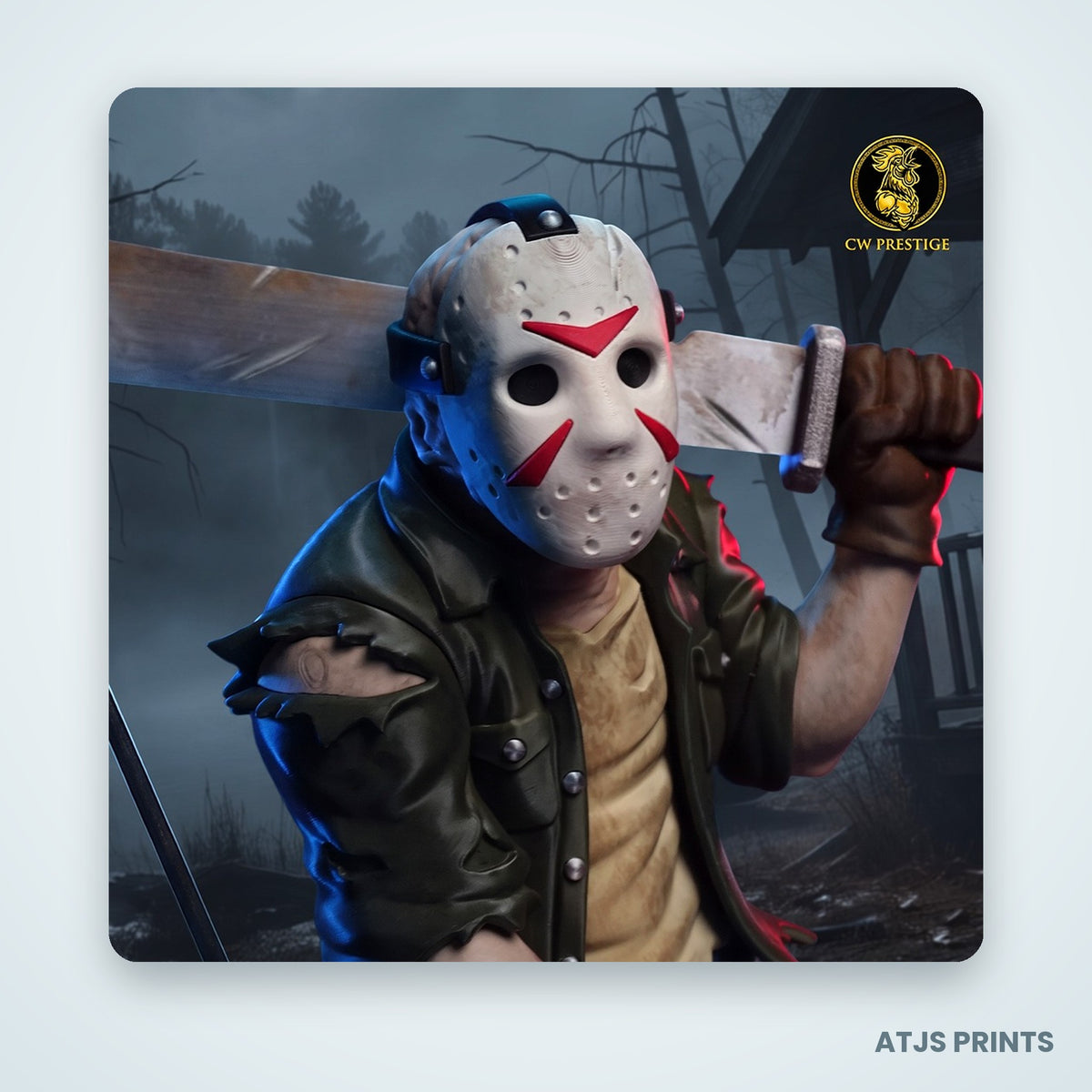 Jason Voorhees 3D Printed Figure - 15" - view 2
