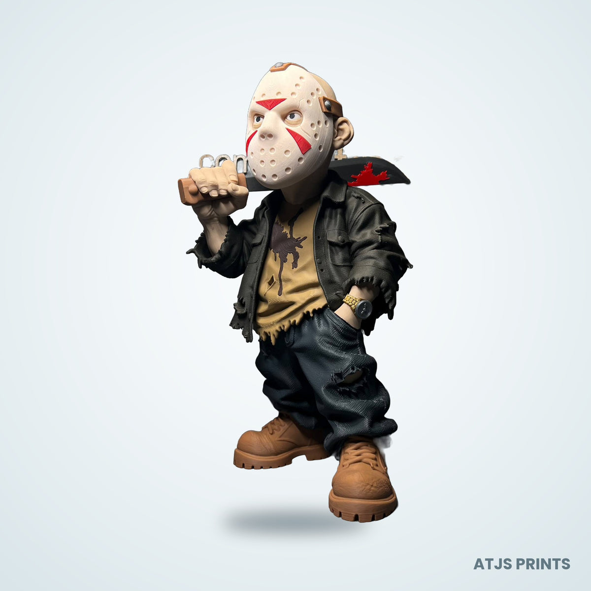 Jason Voorhees Caricature 3D Printed Figure - 15" - view 1