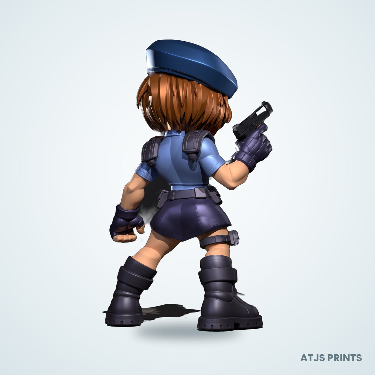 Jill Valentine (Resident Evil) 3D Printed Figure - 13" - view 3