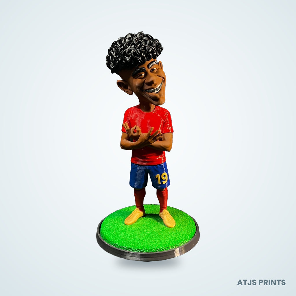 Lamine Yamal Caricature 3D Printed Figure - 11" - view 1