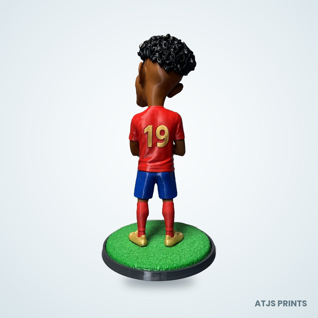 Lamine Yamal Caricature 3D Printed Figure - 11" - view 4