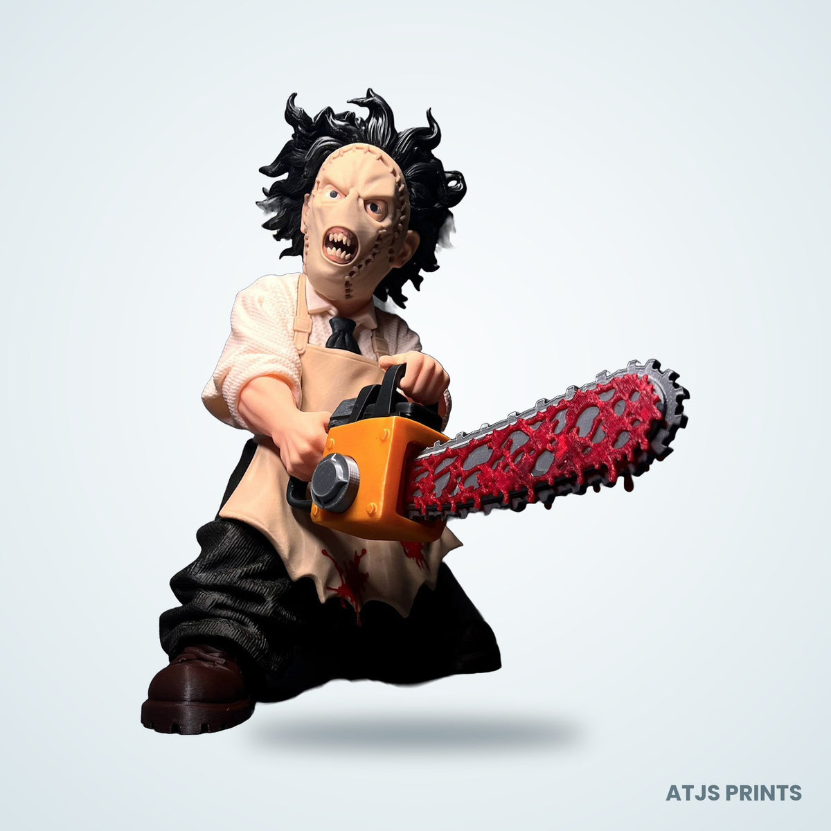 Leatherface Caricature 3D Printed Figure - 15" - view 1