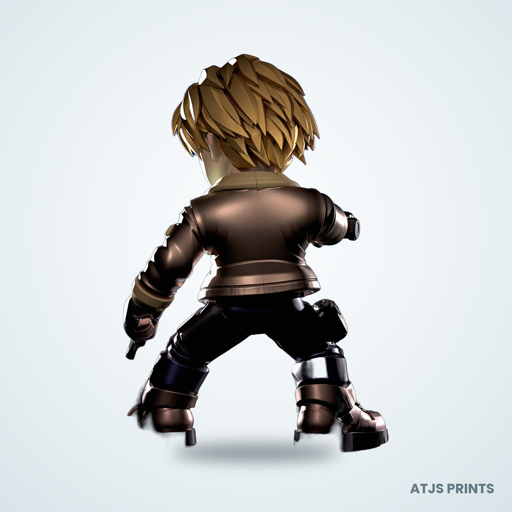 Leon S. Kennedy (Resident Evil) 3D Printed Figure - 13" - view 3