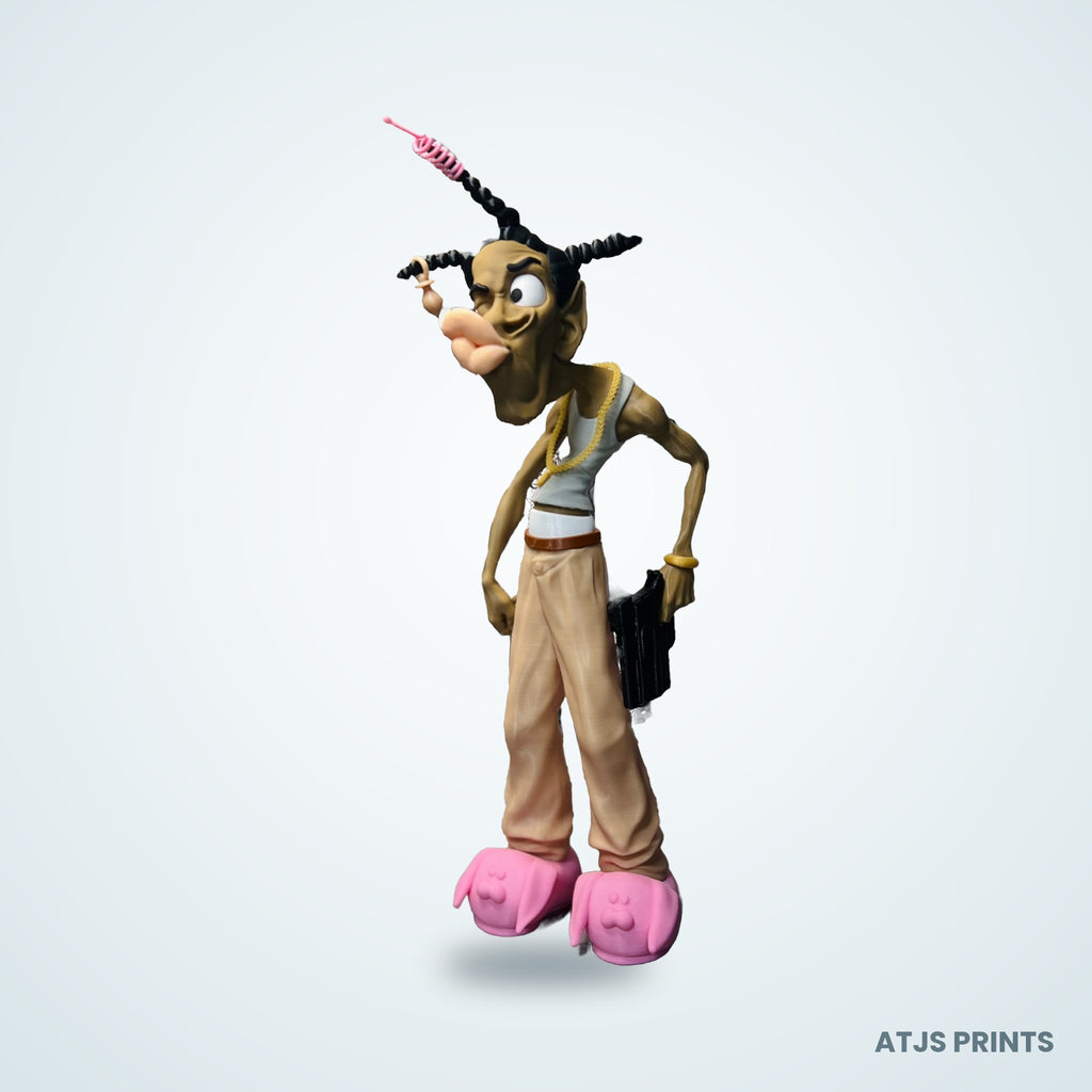Loc Dog Caricature 3D Printed Figure - 17" - view 2