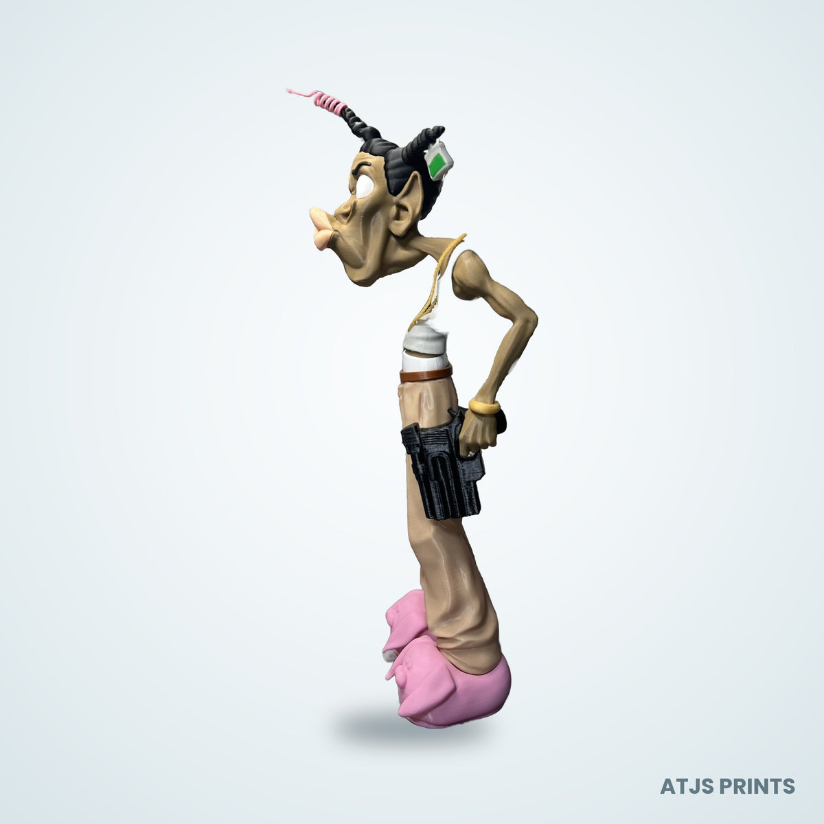 Loc Dog Caricature 3D Printed Figure - 17" - view 3