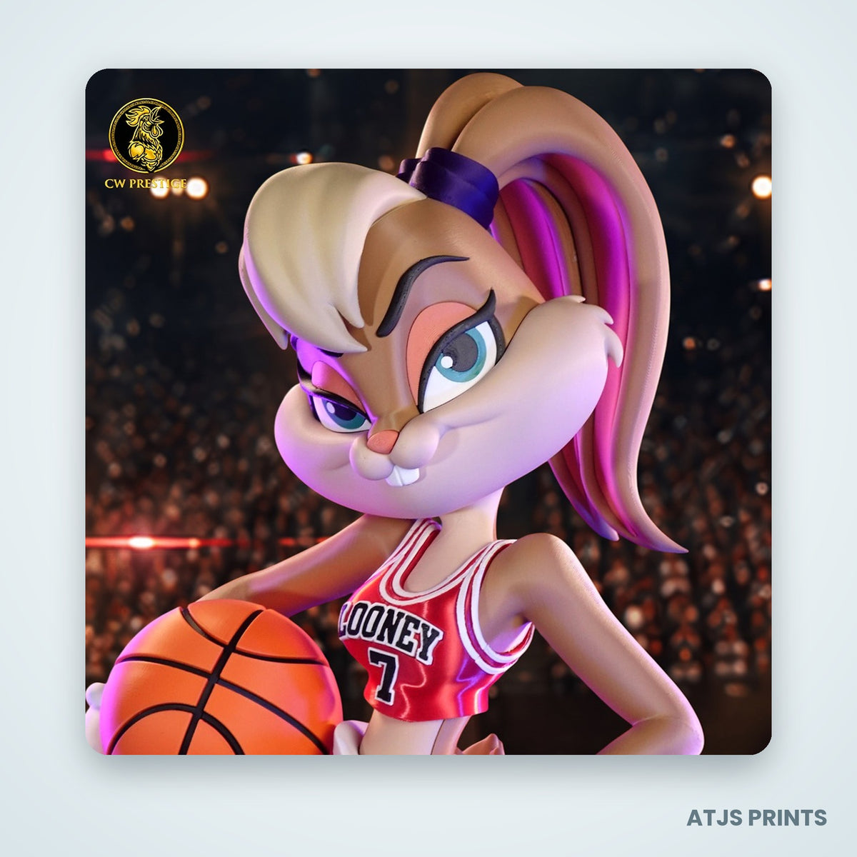 Lola Bunny Basketball 3D Printed Figure - 19" - view 2